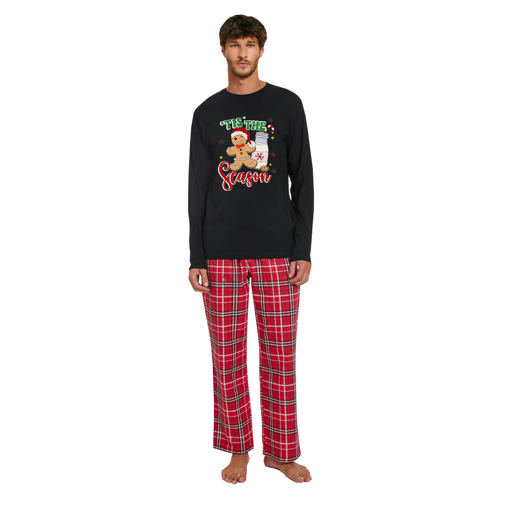 100 Percent Cotton Family Pajama Sets Gingerbread Tis The Season