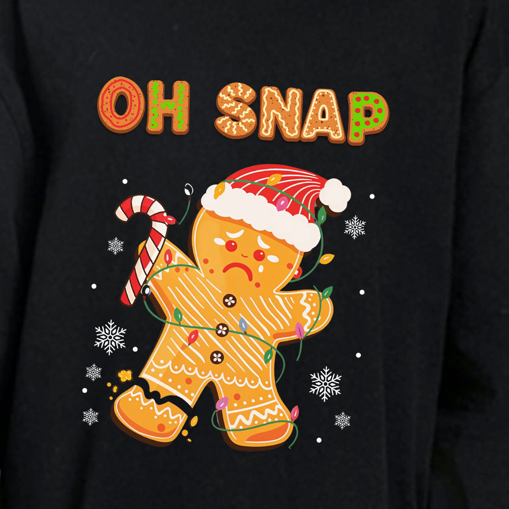 Oh Snap Gingerbread Man Family Holiday PJs Cotton Plaid