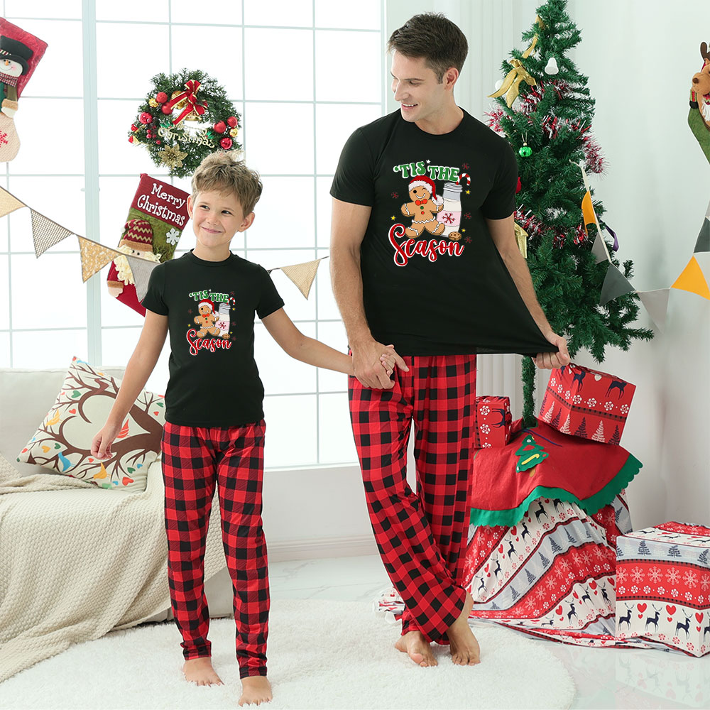Cute Gingerbread Blink Short Sleeve Christmas Jammies Cute Gingerbread Blink Short Sleeve Christmas Jammies