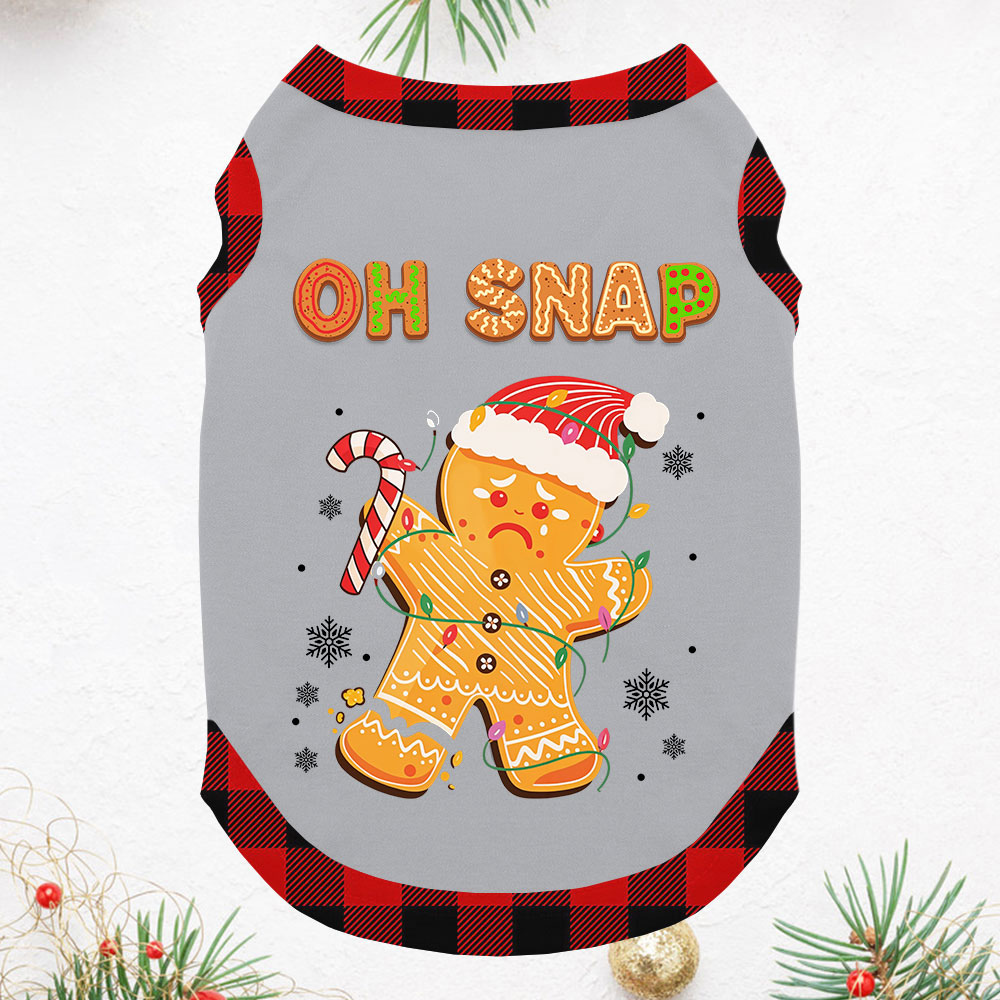 Fun Oh Snap Gingerbread Gray Plaid Christmas Pajamas Family Fun Oh Snap Gingerbread Gray Plaid Christmas Pajamas Family