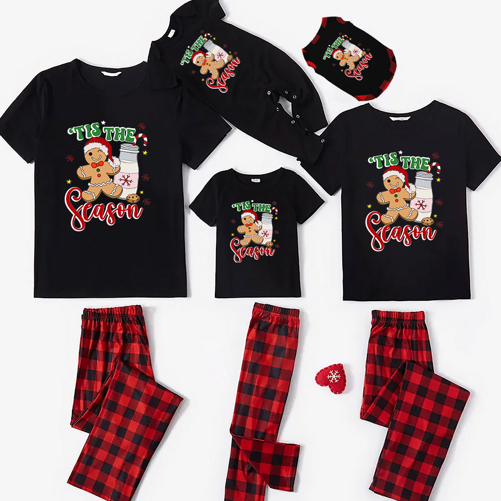 Cute Gingerbread Blink Short Sleeve Christmas Jammies Cute Gingerbread Blink Short Sleeve Christmas Jammies