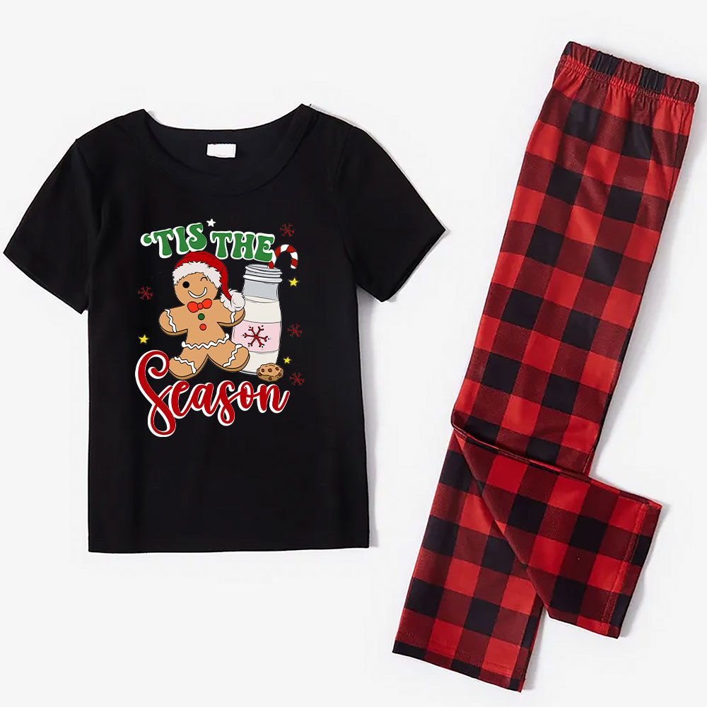Cute Gingerbread Blink Short Sleeve Christmas Jammies Cute Gingerbread Blink Short Sleeve Christmas Jammies