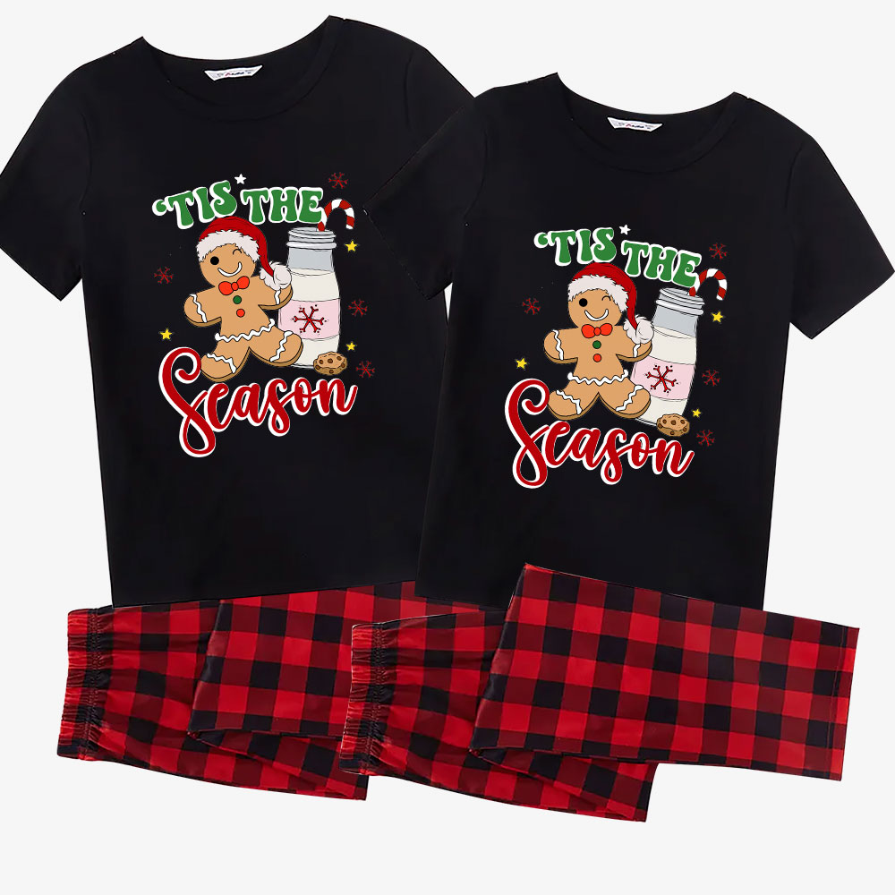 Cute Gingerbread Blink Short Sleeve Christmas Jammies Cute Gingerbread Blink Short Sleeve Christmas Jammies