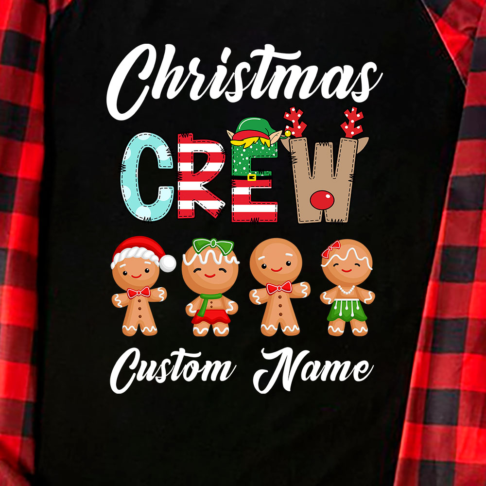 Gingerbread Cousin Crew Christmas Matching Pj's With Name Gingerbread Cousin Crew Christmas Matching Pj's With Name
