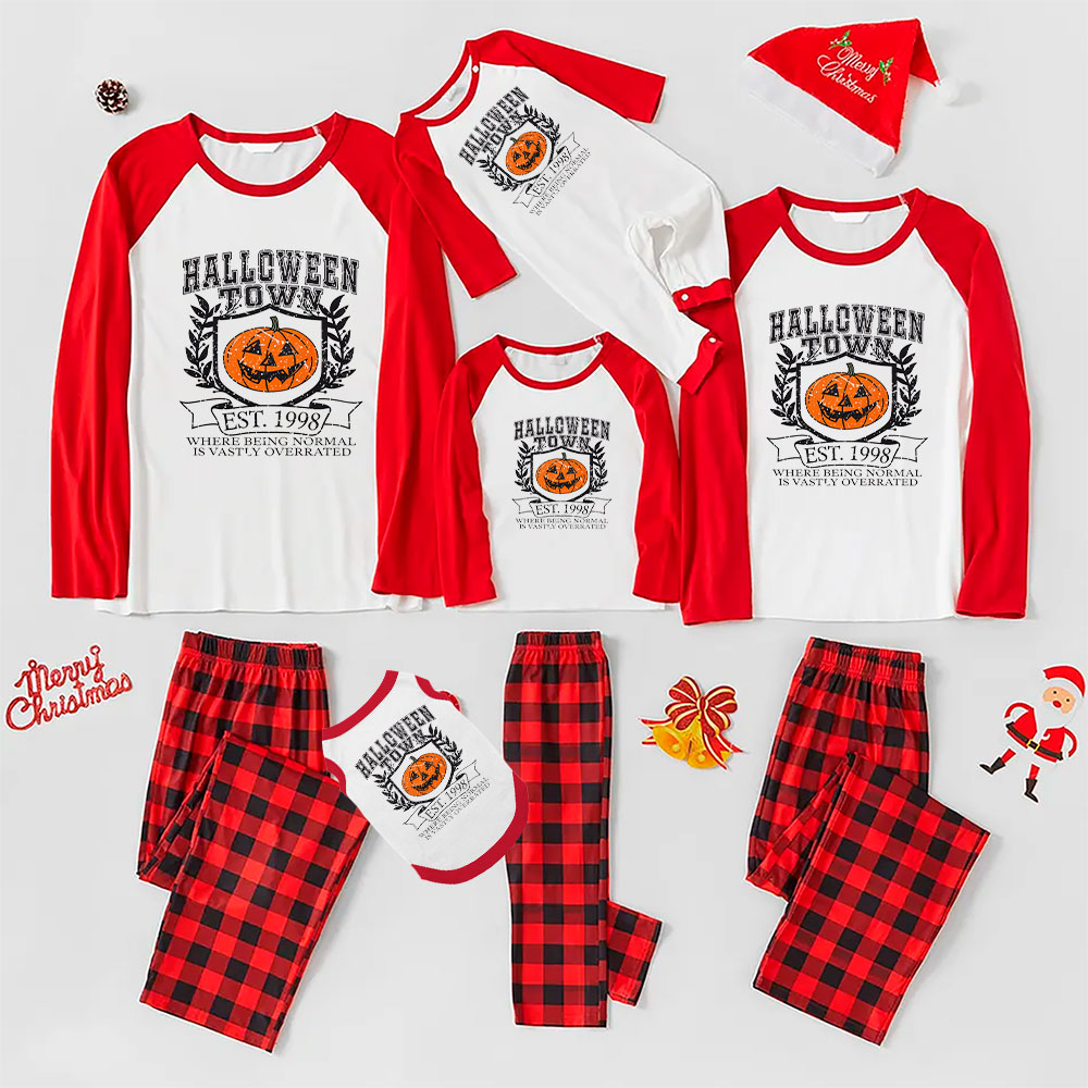 Halloween Town Pumpkin Matching Family Pajama Sets Halloween Town Pumpkin Matching Family Pajama Sets