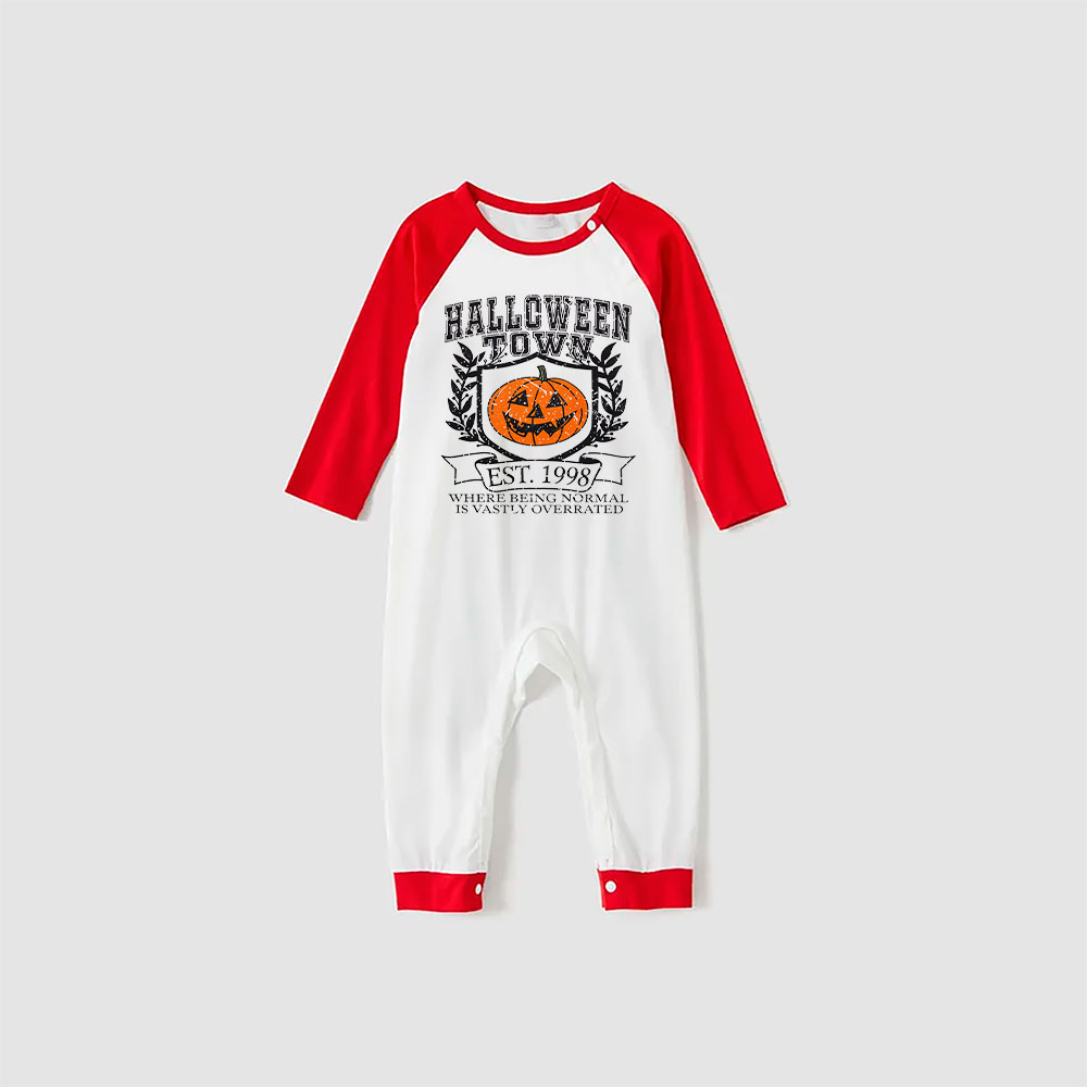 Halloween Town Pumpkin Matching Family Pajama Sets Halloween Town Pumpkin Matching Family Pajama Sets