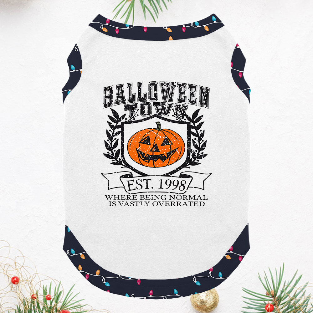 Pumpkin Matching Pajamas For Dog And Owner Short Sleeves Pumpkin Matching Pajamas For Dog And Owner Short Sleeves