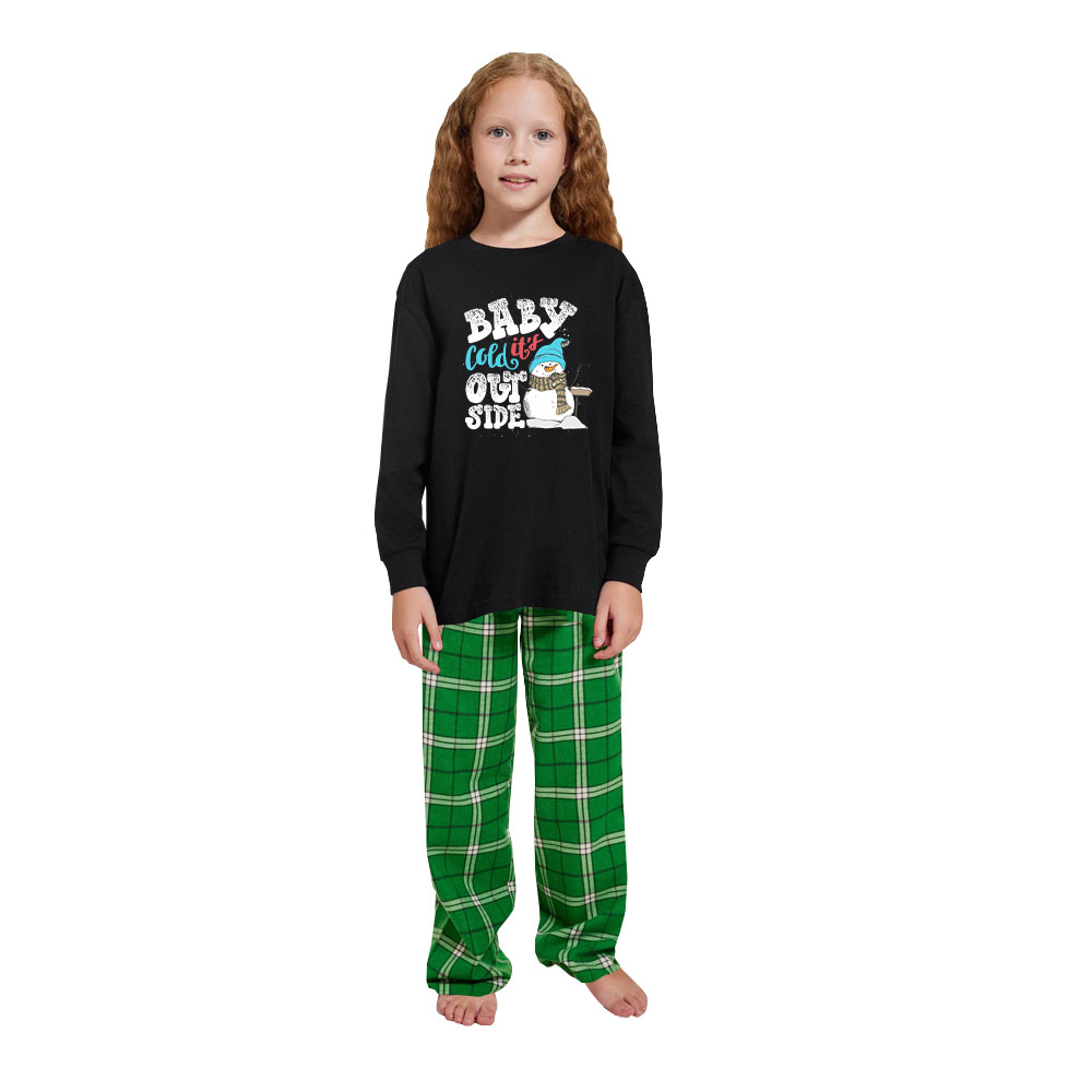Festive Snowman 100 Percent Cotton Family Pajamas For Xmas Festive Snowman 100 Percent Cotton Family Pajamas For Xmas