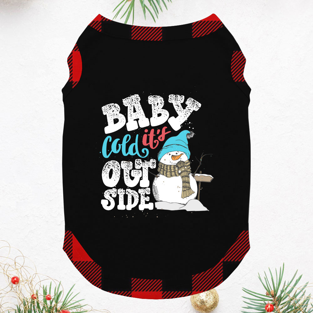 Snowman In Blue Hat Christmas Family Pajamas Short Sleeve Snowman In Blue Hat Christmas Family Pajamas Short Sleeve
