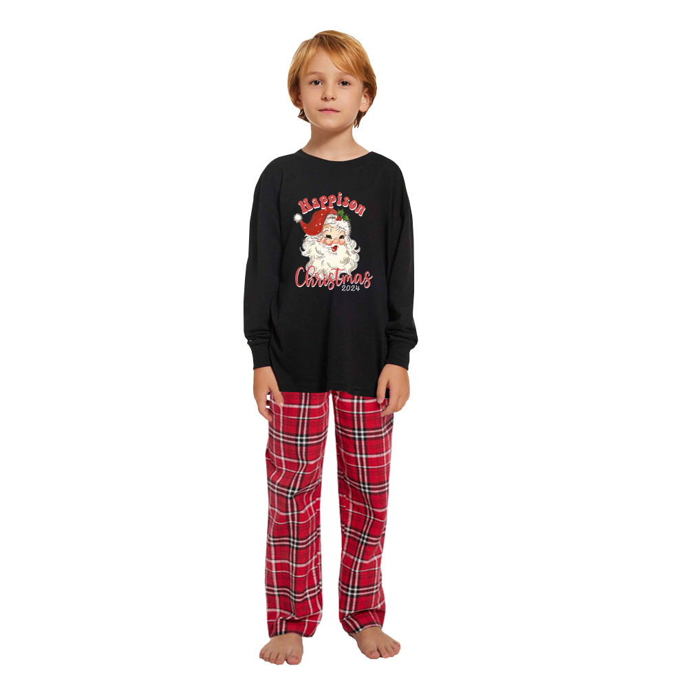 Customized Santa Claus Cotton Xmas Pjs For Family 2024 Customized Santa Claus Cotton Xmas Pjs For Family 2024
