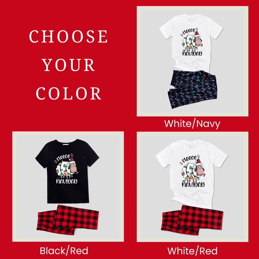 Funny Christmas Sheep White Navy Short Sleeves Funny Christmas Sheep White Navy Short Sleeves