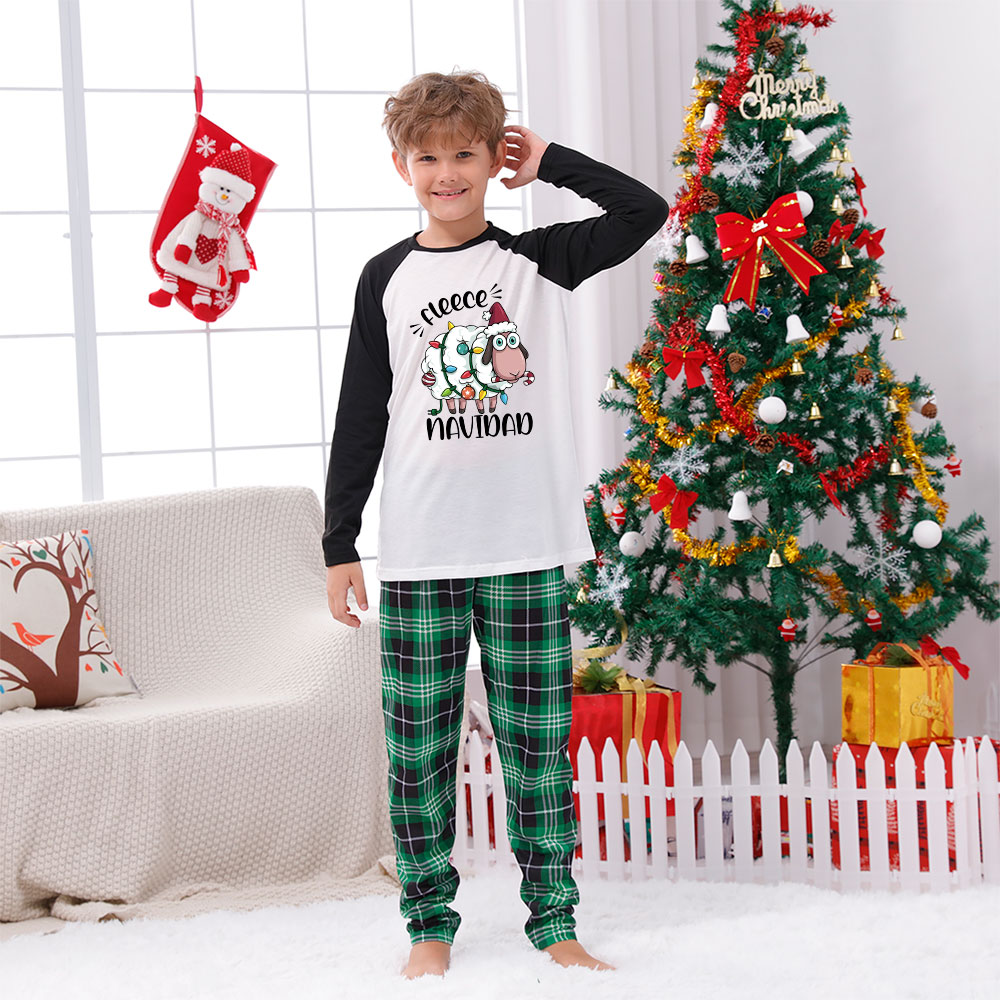 Fleece Navidad Matching Family Christmas Jammies Fleece Navidad Matching Family Christmas Jammies