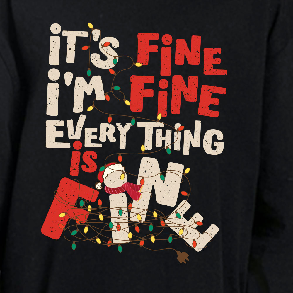 Everything Is Fine Matching Pajamas For Christmas Cotton Everything Is Fine Matching Pajamas For Christmas Cotton