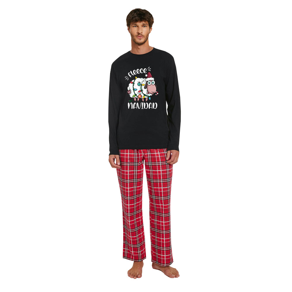 Funny Sheep Christmas Family Pajamas Matching Cotton Funny Sheep Christmas Family Pajamas Matching Cotton