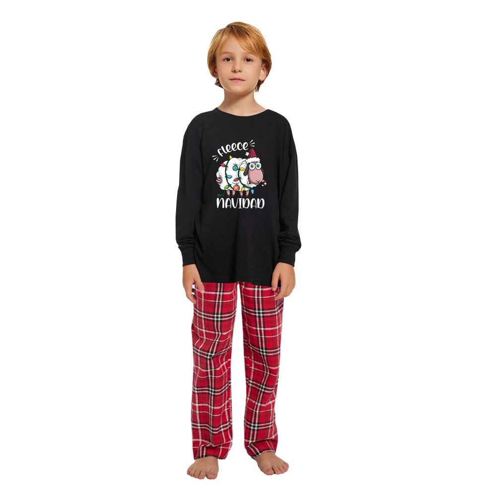 Funny Sheep Christmas Family Pajamas Matching Cotton Funny Sheep Christmas Family Pajamas Matching Cotton