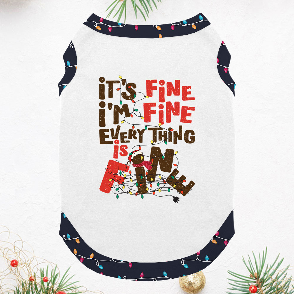 It's Fine Short Sleeves Christmas Pajamas For Adults and Kids It's Fine Short Sleeves Christmas Pajamas For Adults and Kids