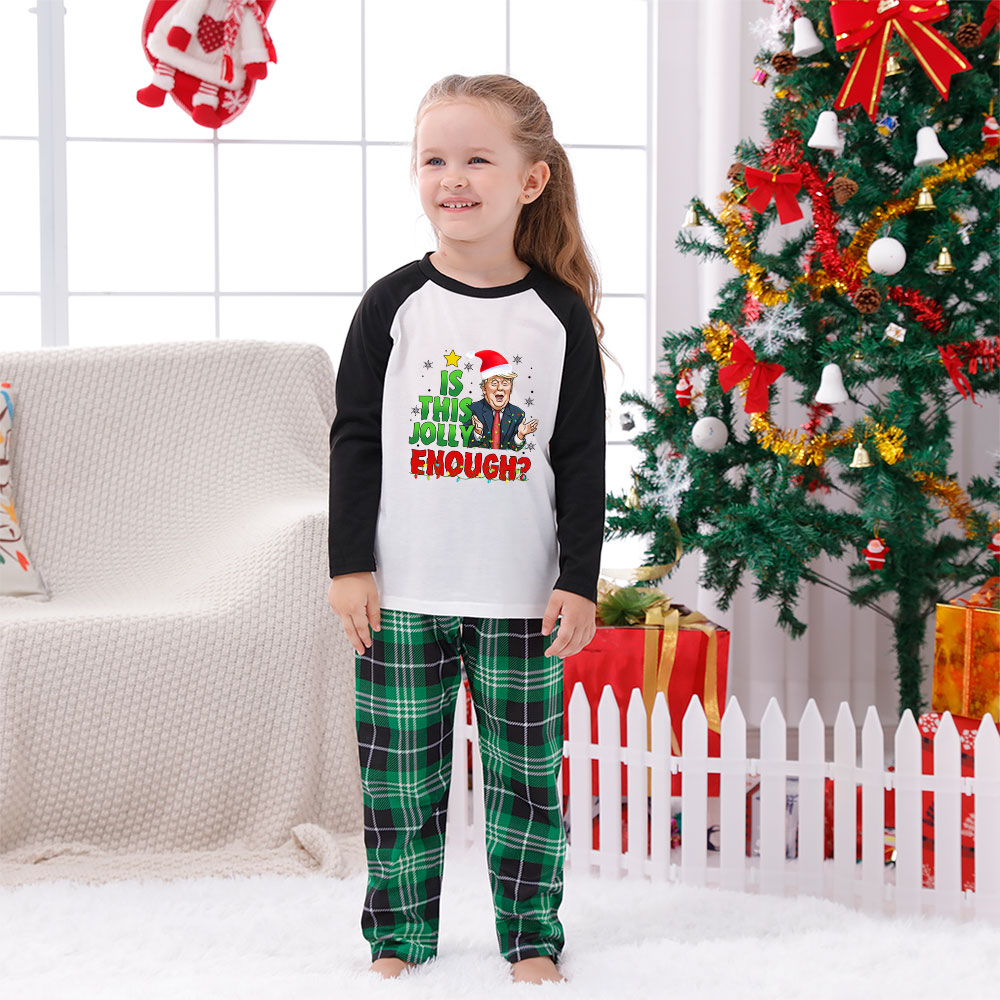 Donald Trump Family Christmas PJs Sayings Is This Jolly Enough Donald Trump Family Christmas PJs Sayings Is This Jolly Enough