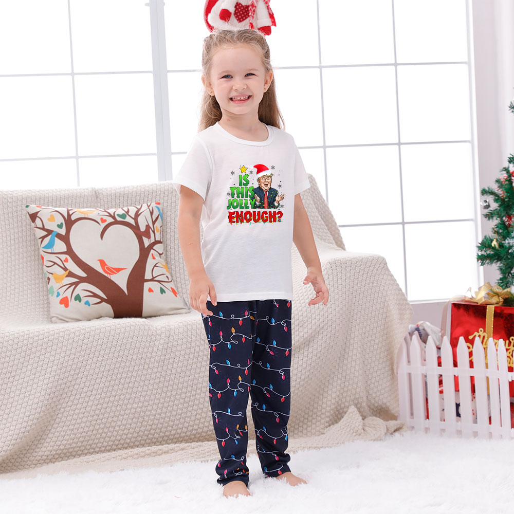 Festive Donald Trump Family Pajamas Short Sleeves Festive Donald Trump Family Pajamas Short Sleeves