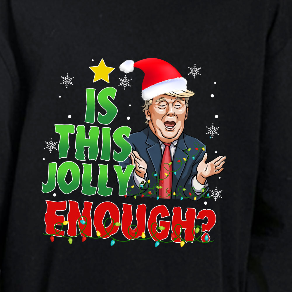 Funny Donald Trump Matching Christmas Jammies Cotton