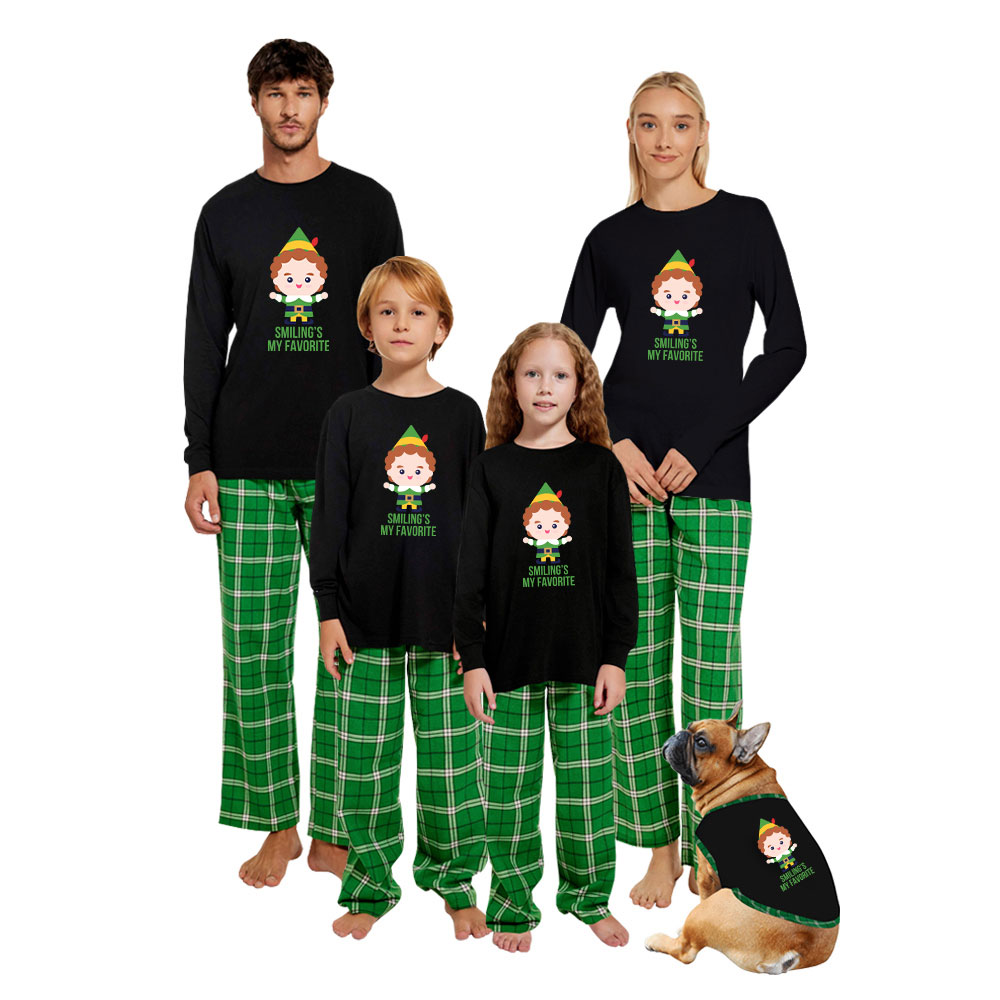 Matching Elf Family Pajama Sets Christmas Cotton