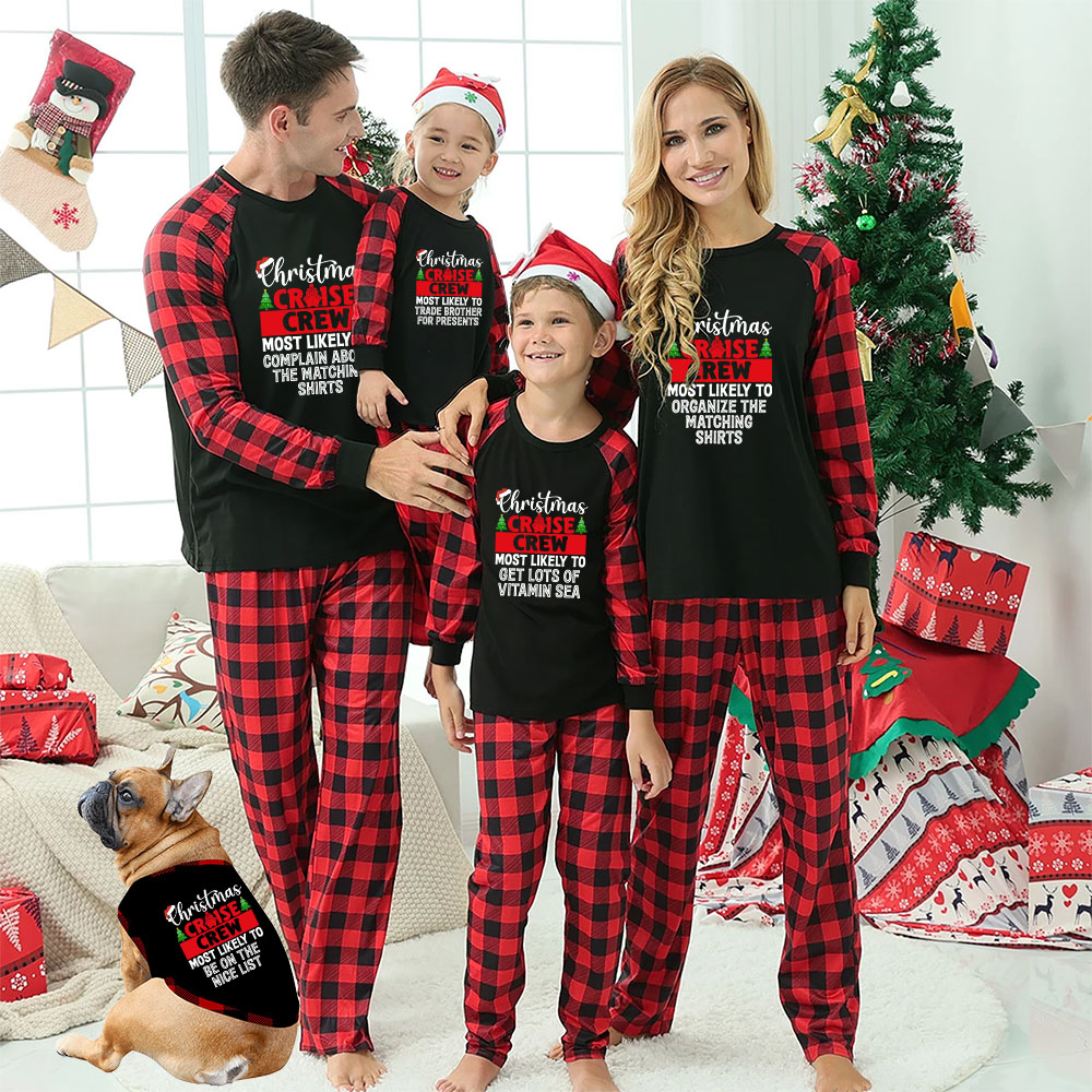 Cruise Crew Christmas Match Pjs Most Likely To Cruise Crew Christmas Match Pjs Most Likely To