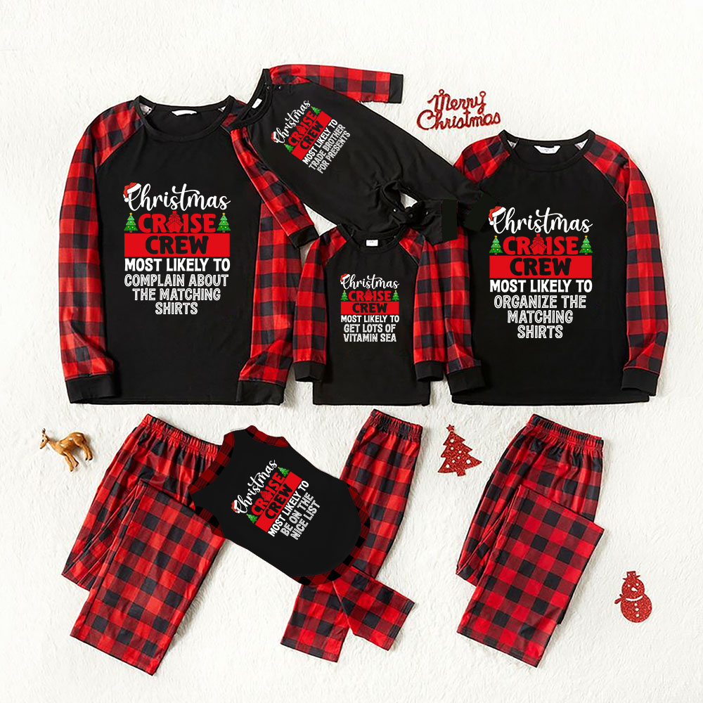 Cruise Crew Christmas Match Pjs Most Likely To Cruise Crew Christmas Match Pjs Most Likely To