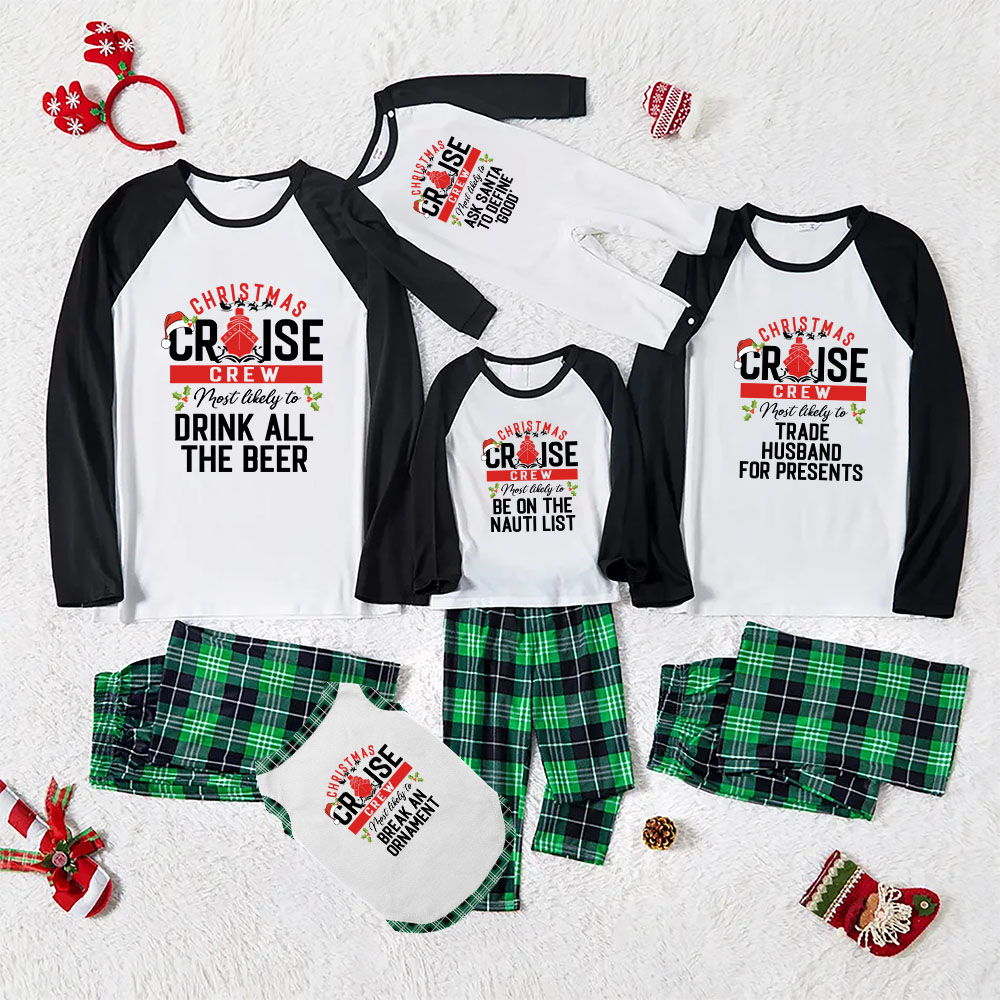 Most Likely To Cruise Matching Christmas Pjs With Dogs Most Likely To Cruise Matching Christmas Pjs With Dogs