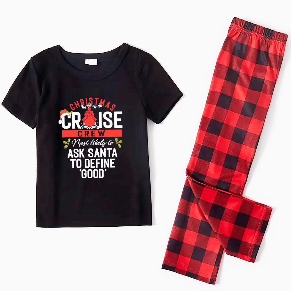 Personalized Cruise Christmas Family Pajamas With Dog Short Sleeves Personalized Cruise Christmas Family Pajamas With Dog Short Sleeves