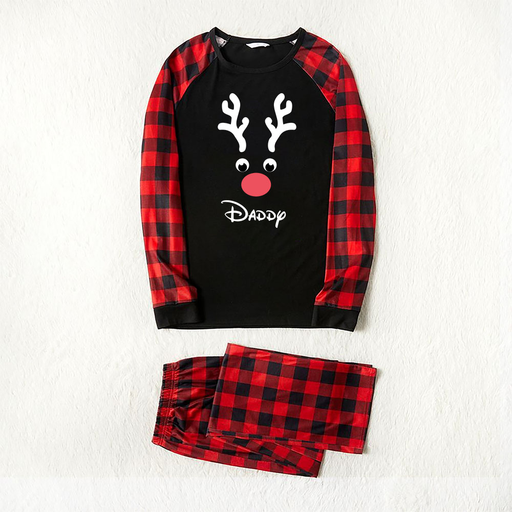 Personalized Reindeer Matching Christmas Pajamas For Humans And Dogs Personalized Reindeer Matching Christmas Pajamas For Humans And Dogs