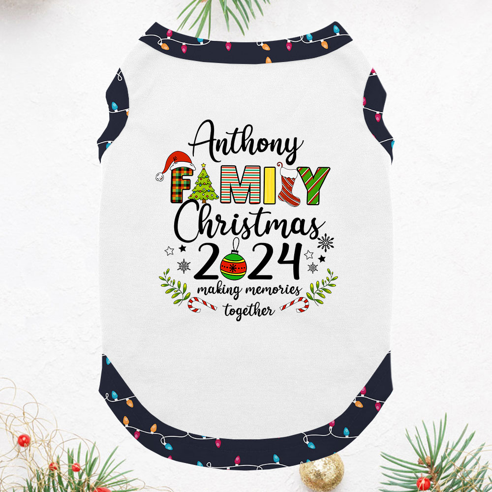 Family Christmas 2024 Personalized Matching Pajamas With Short Sleeves