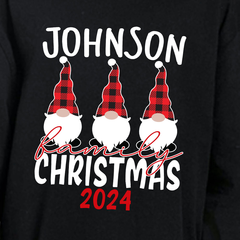 Personalized Gnome Flannel Christmas Pjs 2024 Personalized Gnome Flannel Christmas Pjs 2024