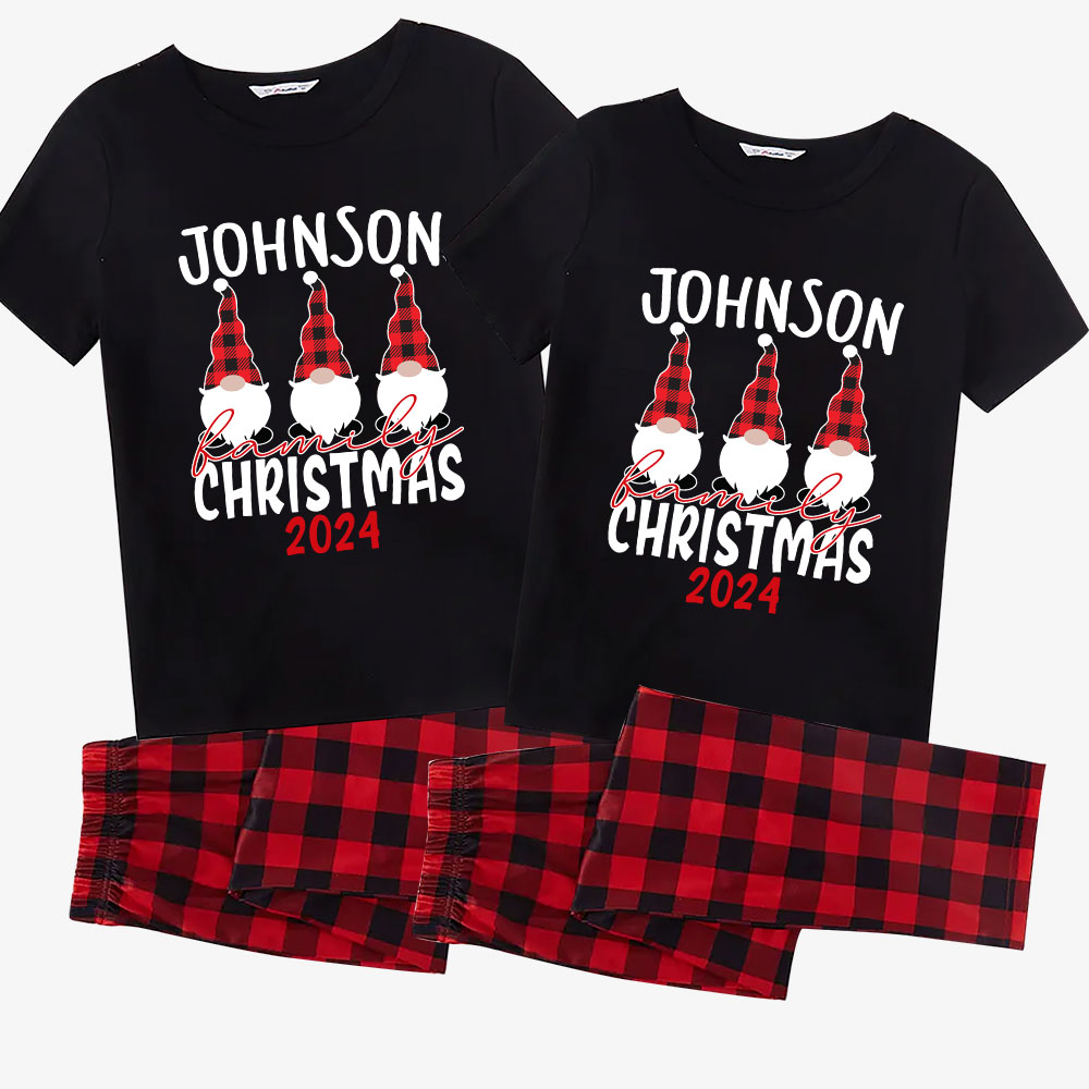 Personalized Gnome Christmas Pajamas For The Whole Family 2024 Personalized Gnome Christmas Pajamas For The Whole Family 2024