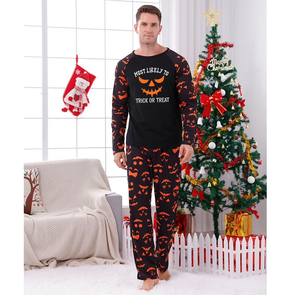 Personalized Matching Halloween Pjs For Family And Dog Personalized Matching Halloween Pjs For Family And Dog