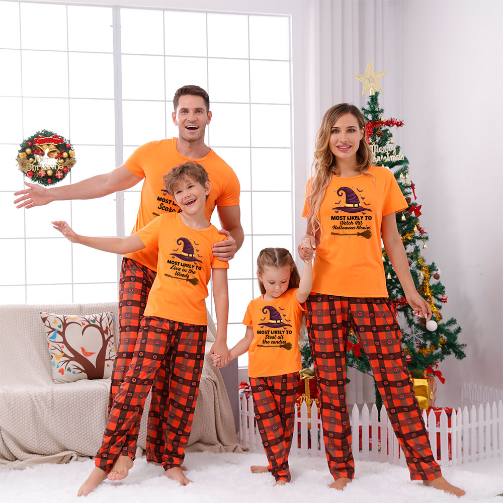 Most Likely To Matching Halloween Pajamas For Family Most Likely To Matching Halloween Pajamas For Family