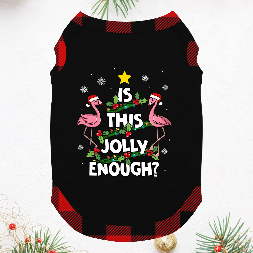Festive Flamingo Christmas Pajamas Plaid Short Sleeves Festive Flamingo Christmas Pajamas Plaid Short Sleeves