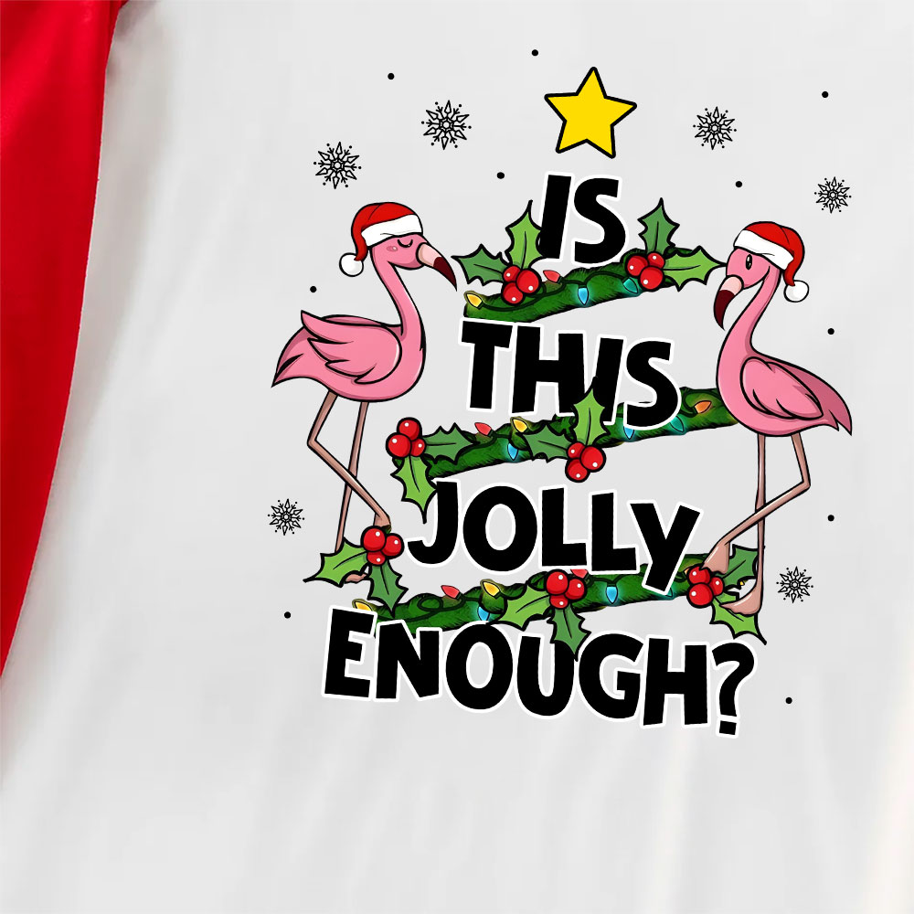 Funny Flamingo Christmas Pajamas Is This Jolly Enough