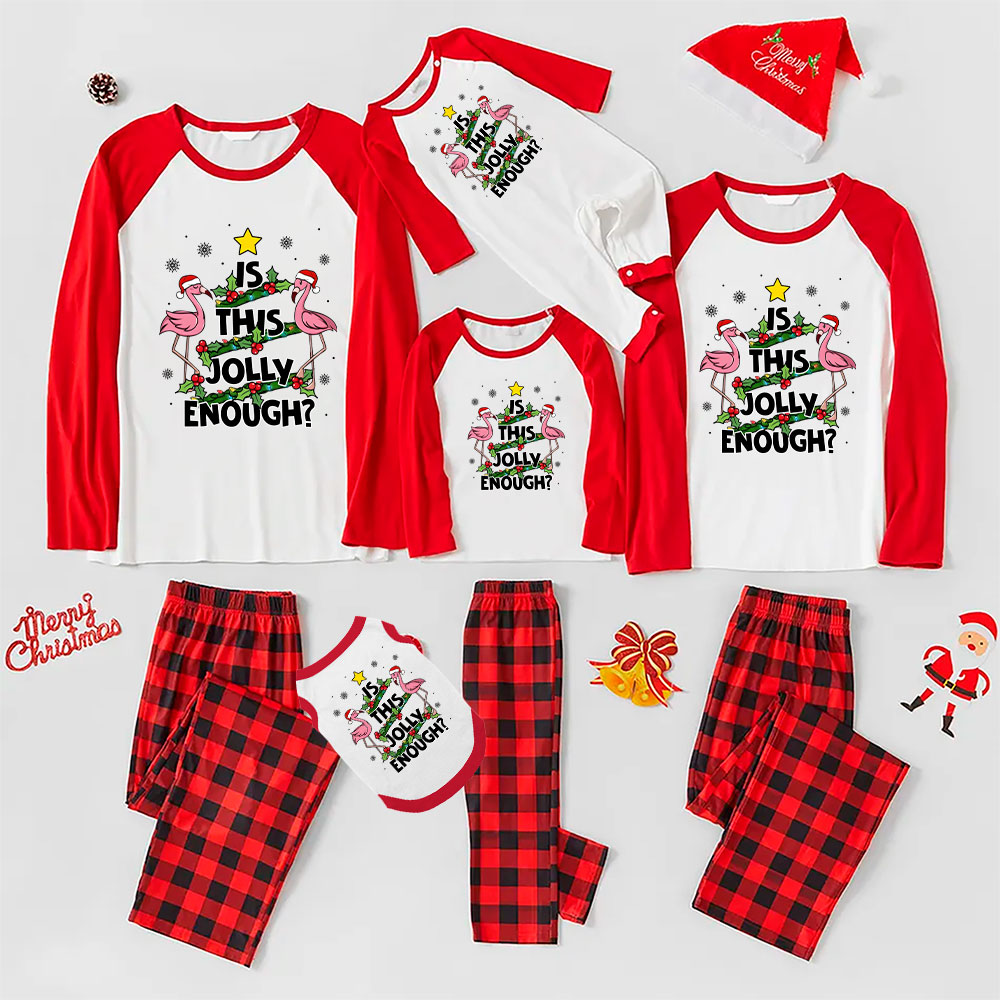 Funny Flamingo Christmas Pajamas Is This Jolly Enough