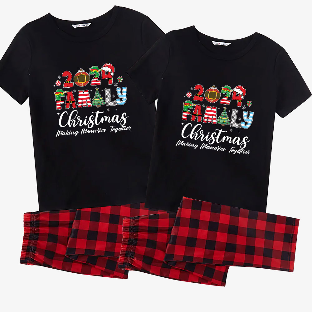 2024 Short Sleeve Christmas Pajamas For Adults And Kids 2024 Short Sleeve Christmas Pajamas For Adults And Kids