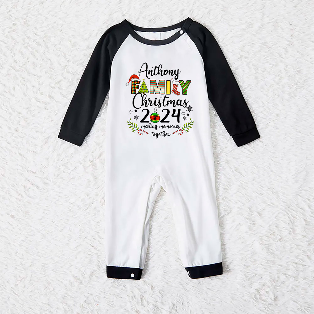 Customized Family Name Matching Xmas Pajamas With Dog 2024 Customized Family Name Matching Xmas Pajamas With Dog 2024