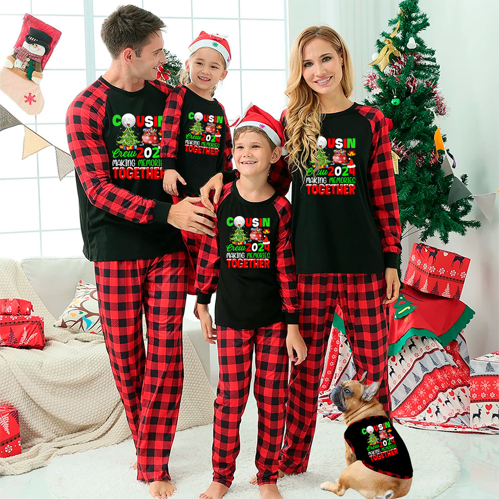 Cousin Crew Christmas Matching Family Pajama Sets 2024 Cousin Crew Christmas Matching Family Pajama Sets 2024