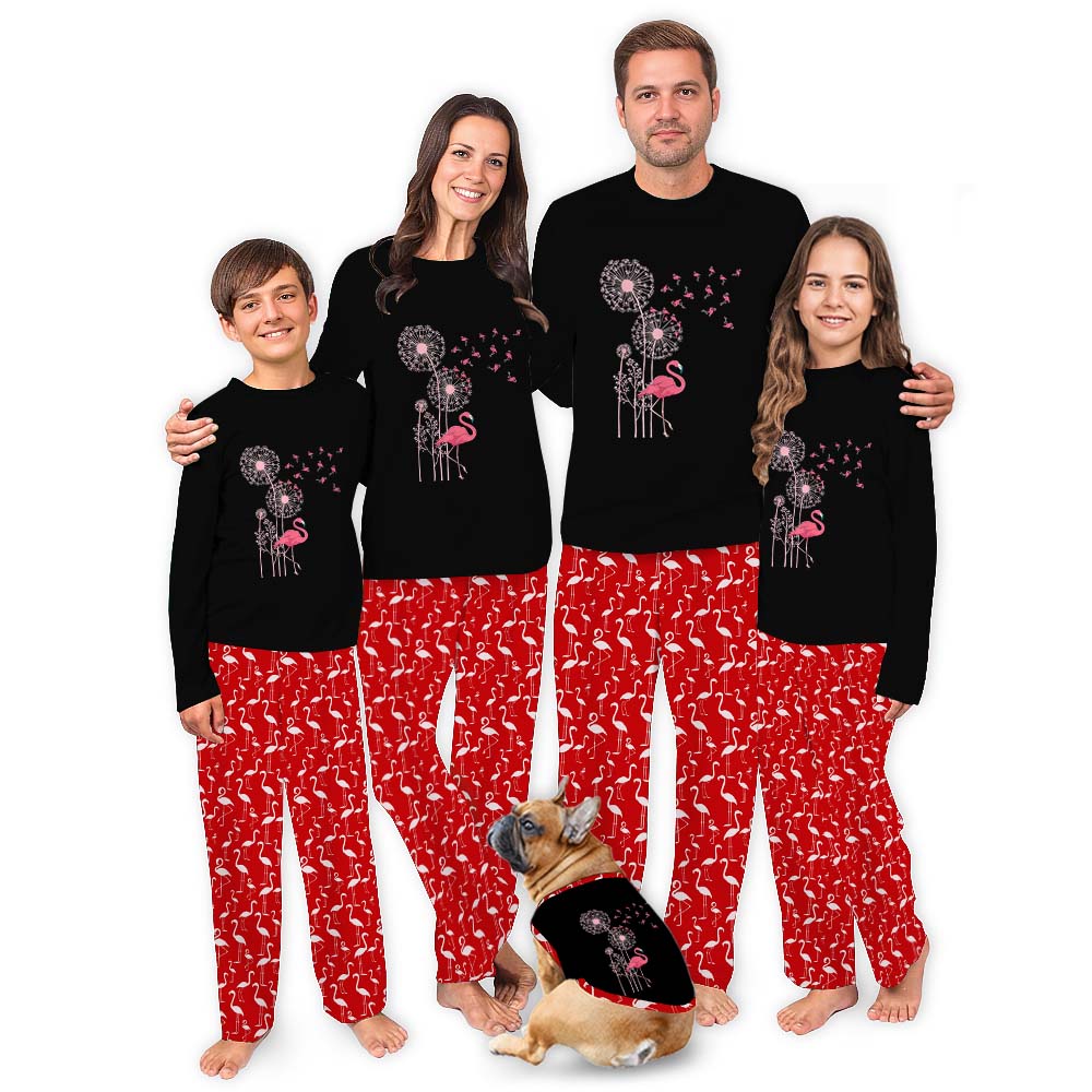Matching Flamingo Family Pjs For Adults And Kids Matching Flamingo Family Pjs For Adults And Kids