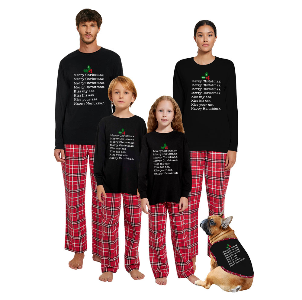 Christmas Vacation Jammies For Your Families Dog 100% Cotton Christmas Vacation Jammies For Your Families Dog 100% Cotton