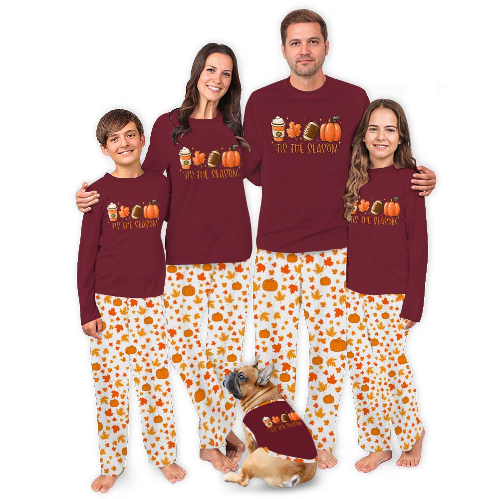 Unique Tis The Season Fall Matching Family Pajamas