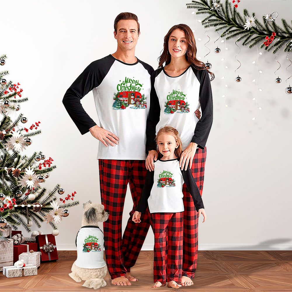 Merry Christmas Camping Matching Holiday Pjs Family Merry Christmas Camping Matching Holiday Pjs Family