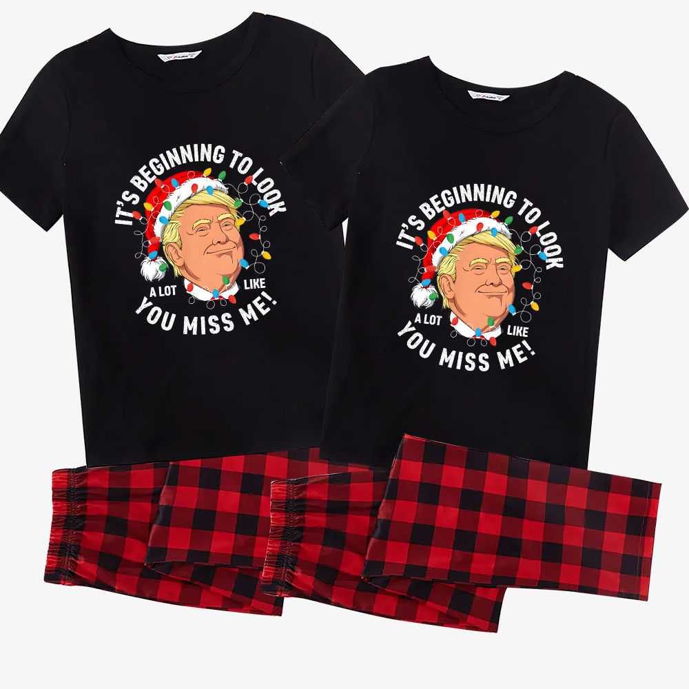 Donald Trump President Matching Christmas Pajamas Short Sleeve Donald Trump President Matching Christmas Pajamas Short Sleeve