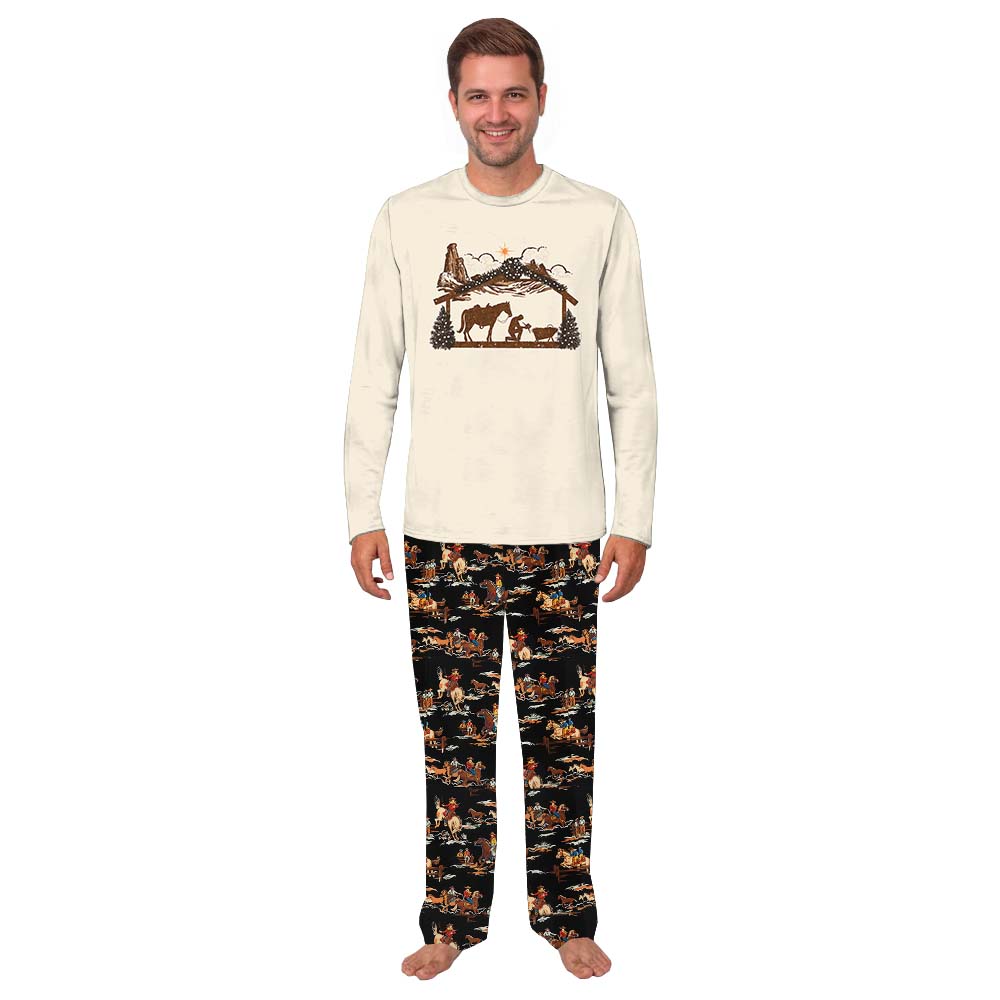 Unique Western Cowboy Style Matching Christmas Jammies