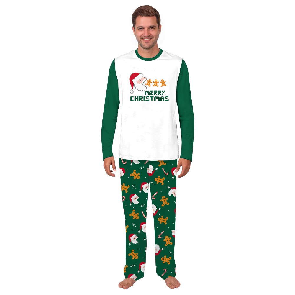 Funny Santa Gingerbread Christmas Pajama Outfits For Family