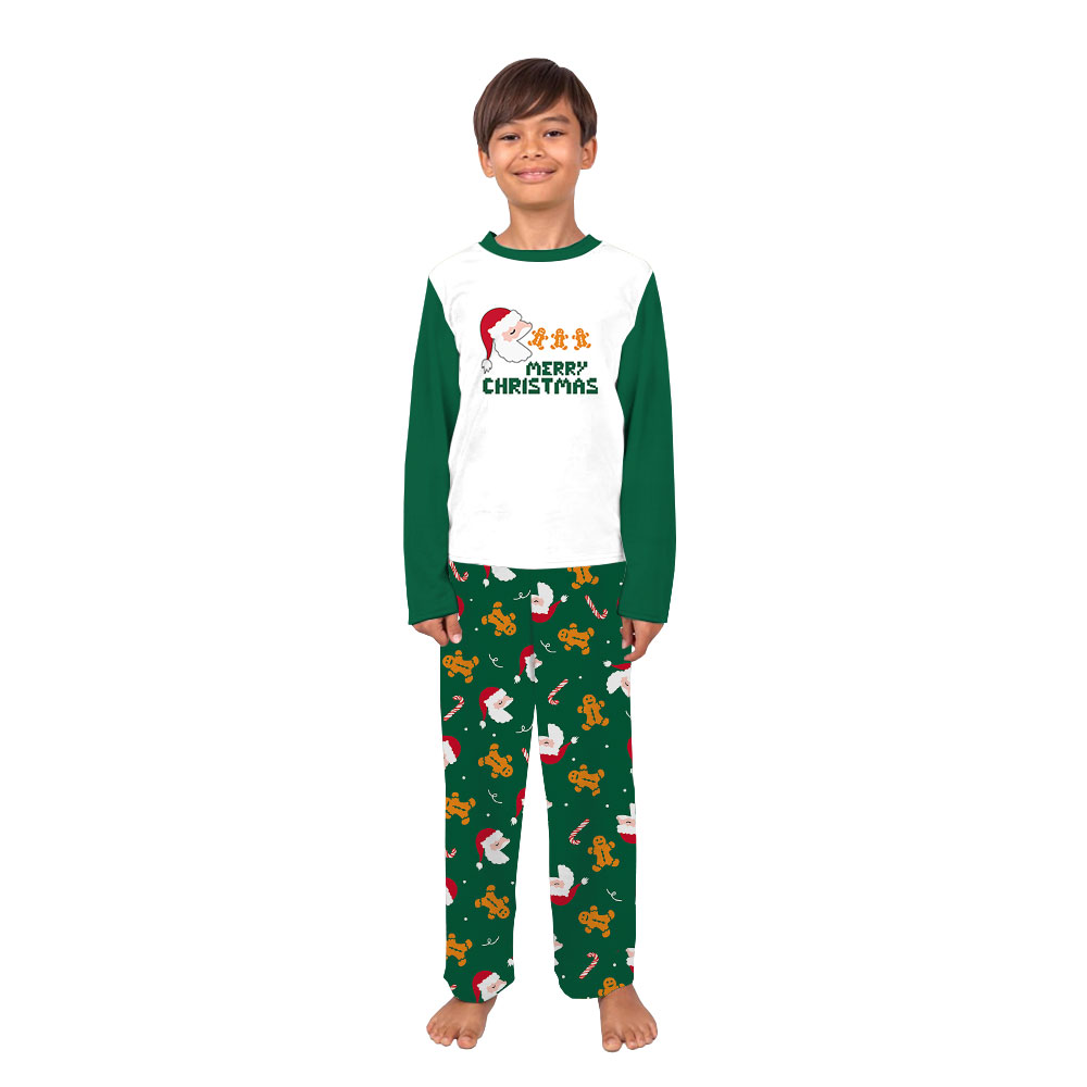 Funny Santa Gingerbread Christmas Pajama Outfits For Family