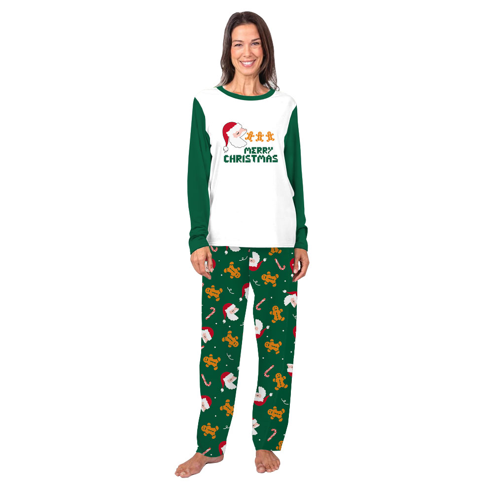 Funny Santa Gingerbread Christmas Pajama Outfits For Family