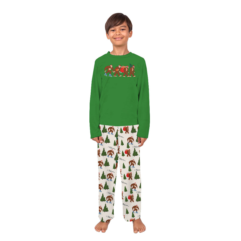 Santa Sasquatch Family Holiday Pajama Sets With Plus Size
